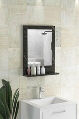 Dekoratiivne peegel Asir, 45x60 cm, must hind ja info | Peeglid | kaup24.ee