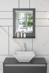 Декоративное зеркало Asir, 45х60 см, серый цена и информация | Зеркальца | kaup24.ee