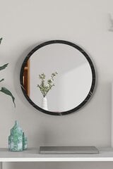 Dekoratiivne peegel Asir, 45x45 cm, must цена и информация | Зеркала | kaup24.ee