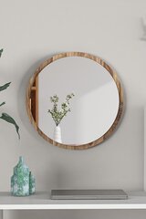 Dekoratiivne peegel Asir, 45x45 cm, tumepruun цена и информация | Зеркала | kaup24.ee