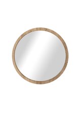 Декоративное зеркало Asir, 45х45 см, коричневый цена и информация | Зеркальца | kaup24.ee
