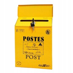 Postkast, kollane, L7 hind ja info | Postkastid, majade numbrid | kaup24.ee