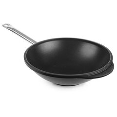 Numer producenta: <strong>839010</strong><br /><br /><strong>Patelnia WOK marki Hendi </strong>to naczynie, które doskonale sprawdzi się w małych restauracjach, hotelach czy prywatnych domach. <strong>Charakteryzuje się wysoką jakością wykonania oraz doskonałym rozprowadzaniem ciepła.<br /><br />Cechy produktu:</strong><ul>	<li>- Uniwersalna patelnia WOK</li>	<li>- Profesjonalne patelnie wykonane z <strong>twardego odlewu aluminium</strong>, odpowiednie dowszystkich typów kuchni, z wyjątkiem indukcyjnych,</li>	<li>- Rączki patelni wykonane ze stali nierdzewnej 18/10, nie nagrzewają się,</li>	<li>- Można używać w piecach (do 250°C),</li>	<li>- <strong>Aluminiowy korpus doskonale przewodzi ciepło</strong>, zapewnia jego szybkie i równomierne rozprowadzanie, dzięki czemu patelnia jest gotowa do użytku w krótkim czasie,</li>	<li>- <strong>Powłoka Whitford® Xylan</strong> zapobiegająca przywieraniu, odporna na wysoką temperaturę (do 250°C),</li>	<li>- Zastosowanie warstwy tytanu pomiędzy aluminium a powłoką nieprzywierającą poprawia przyczepność powłoki. Taka podwójna warstwa wydłuża żywotność powierzchni i zapewnia dodatkową odporność na zarysowania,</li>	<li>- Bardzo łatwe mycie.</li></ul><br /><strong>Parametry produktu:</strong><ul>	<li>- Wymiar - <strong>ø320 x (H)100 mm</strong></li>	<li>- Dno -<strong> ø157 mm</strong></li></ul><br /><strong>W zestawie:</strong><ul>	<li>- Patelnia Wok</li>	<li>- Instrukcja PL</li></ul> цена и информация | Cковородки | kaup24.ee