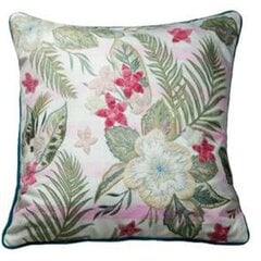 Чехол для подушки DKD Home Decor 60 x 1 x 40 cm Розовый Зеленый Тропический цена и информация | Декоративные подушки и наволочки | kaup24.ee