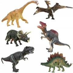 Dinosauruse kujukeste komplekt, 6 tk hind ja info | Poiste mänguasjad | kaup24.ee