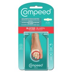 COMPEED, пластыри для пузырей на пальцах ног, 8 шт. цена и информация | Аптечки | kaup24.ee