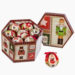 Ёлочные шарики Красный Разноцветный бумага Polyfoam Кукла-белоснежка 7,5 x 7,5 x 7,5 cm (14 штук) цена и информация | Ёлочные игрушки | kaup24.ee