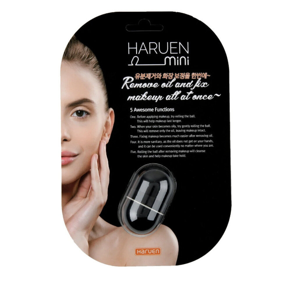 Näo massaažirull Haruen Mini Black hind ja info | Näopuhastus- ja massaažiseadmed | kaup24.ee