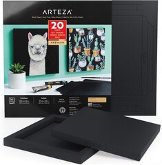 Kokkuvolditav maalimislõuend Arteza, 20 tk, must, 24.2 x 24.2 cm hind ja info | Kunstitarbed, voolimise tarvikud | kaup24.ee