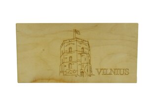 Backgammon ja kabe, Vilnius, 40x40 cm hind ja info | Lauamängud ja mõistatused | kaup24.ee