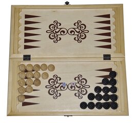 Backgammon ja kabe, Leedu, 40x40 cm цена и информация | Настольные игры, головоломки | kaup24.ee