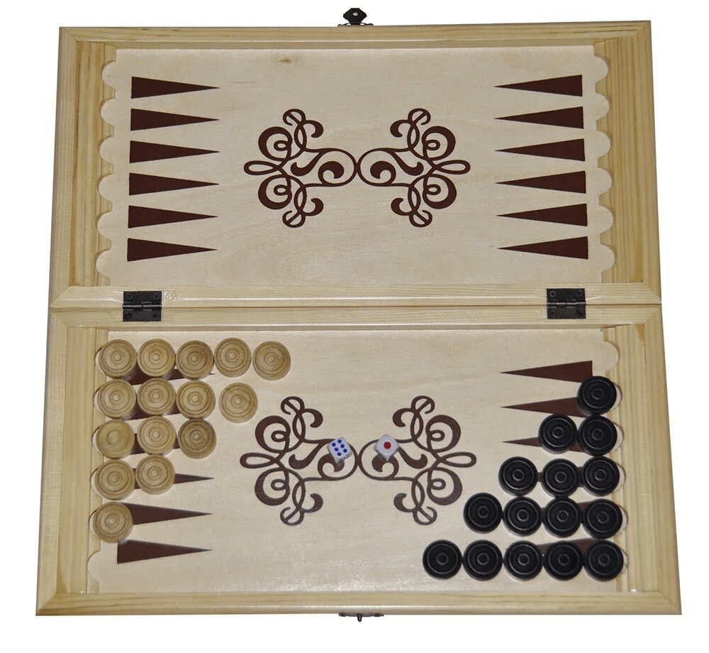 Backgammon ja kabe, Leedu, 40x40 cm цена и информация | Lauamängud ja mõistatused | kaup24.ee