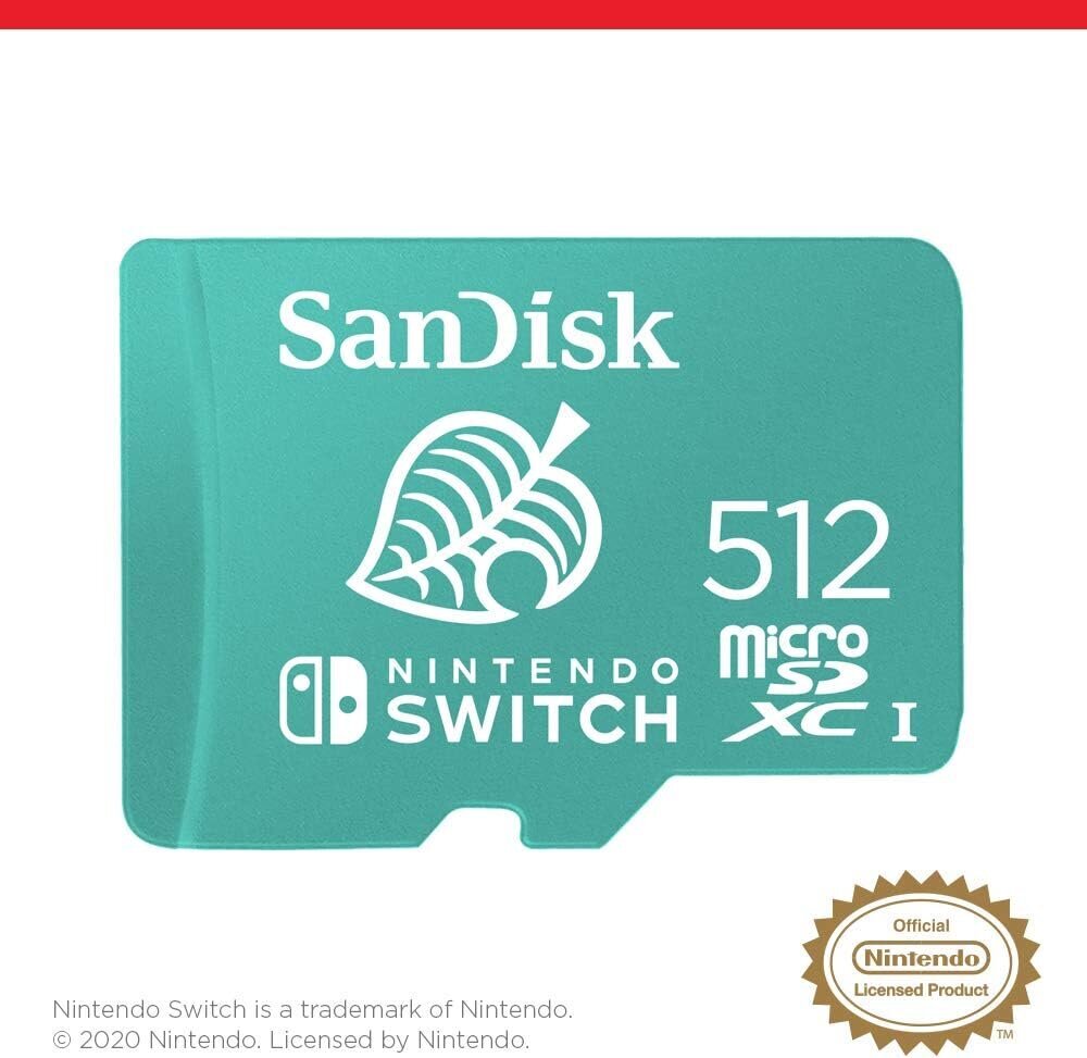 SanDisk microSDXC 512GB UHS-I Card for Nintendo Switch цена и информация | Mängukonsoolide lisatarvikud | kaup24.ee