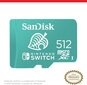 SanDisk microSDXC 512GB UHS-I Card for Nintendo Switch hind ja info | Mängukonsoolide lisatarvikud | kaup24.ee