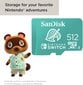 SanDisk microSDXC 512GB UHS-I Card for Nintendo Switch hind ja info | Mängukonsoolide lisatarvikud | kaup24.ee