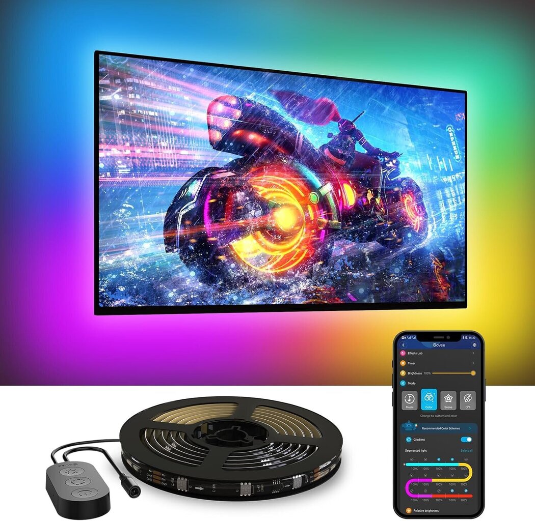 Принадлежность для телевизора и Smart TV Светодиодная подсветка Govee TV  LED Backlight RGBIC TV LED Strip for 55-65