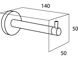 Tualettpaberi hoidja vannituppa „Tiger Boston“ цена и информация | Аксессуары для ванной комнаты | kaup24.ee