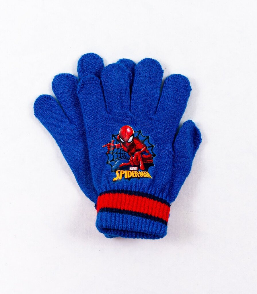 Kindad lastele Spiderman 1802281 02, sinine 1802281*02-ONE hind ja info | Poiste mütsid, sallid, kindad | kaup24.ee