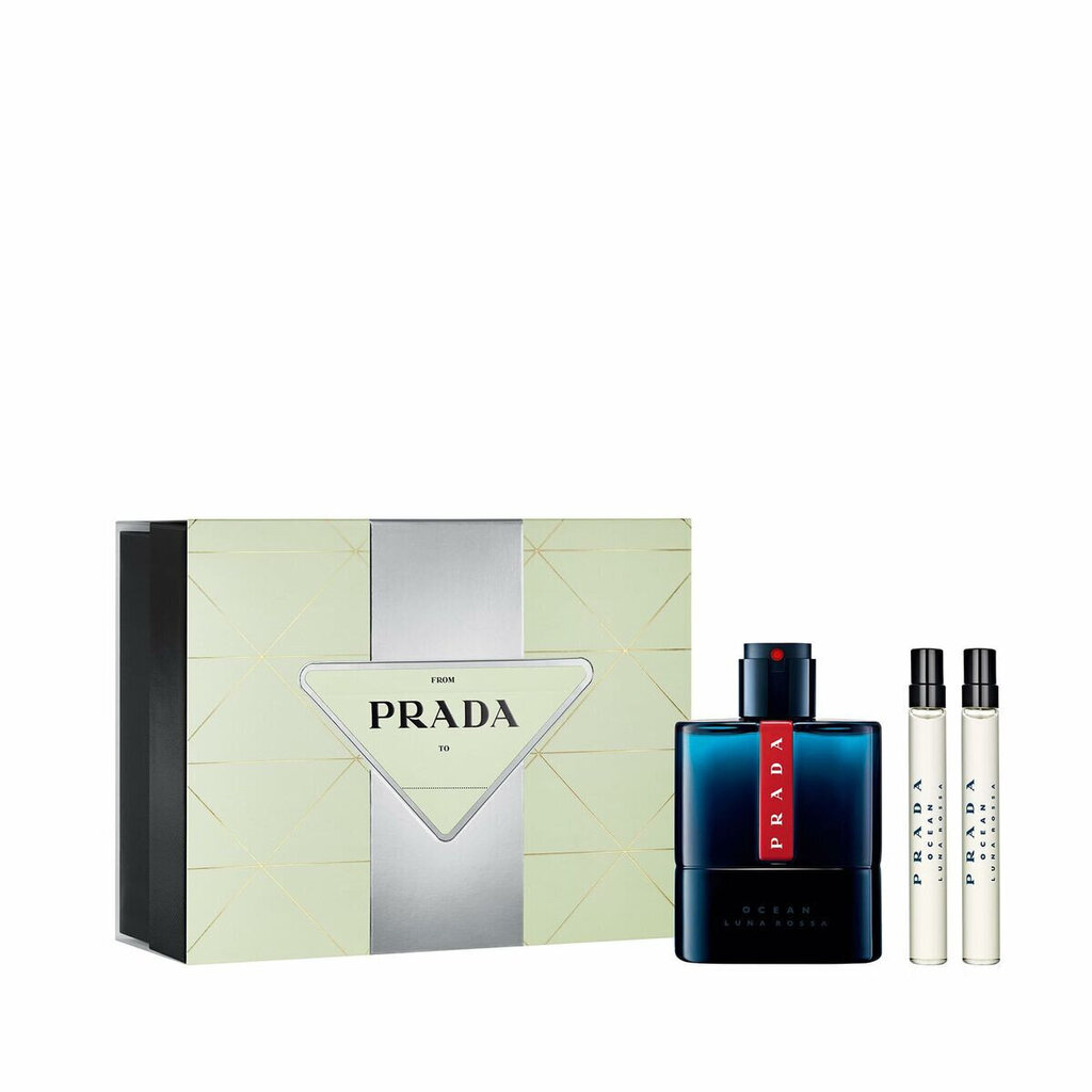 Komplekt Prada Luna Rossa Ocean meestele: EDT, 100 ml + EDT, 2 x 10 ml hind ja info | Meeste parfüümid | kaup24.ee
