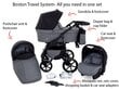 Universaalne jalutuskäru 3 in 1 Boston Travel System, hall цена и информация | Vankrid, jalutuskärud | kaup24.ee