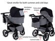 Universaalne jalutuskäru 3 in 1 Boston Travel System, hall цена и информация | Vankrid, jalutuskärud | kaup24.ee