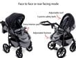 Universaalne jalutuskäru 3 in 1 Boston Travel System, hall цена и информация | Vankrid, jalutuskärud | kaup24.ee