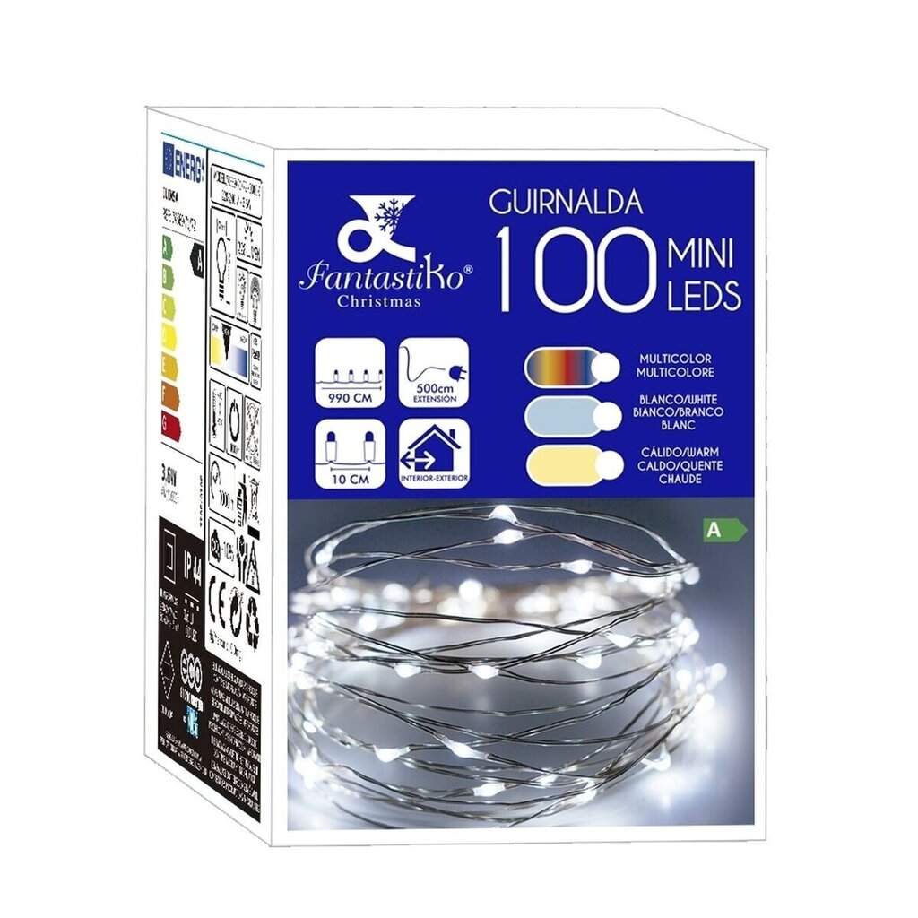 Jõuluvalgusti, 100 LED-i, 15 m цена и информация | Jõulutuled | kaup24.ee