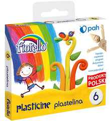 Plastiliin Fiorello, 6 värvi hind ja info | Kunstitarbed, voolimise tarvikud | kaup24.ee