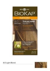 Juuksevärv Biokap Nutricolor Nr. 8.0 Light Blond Dye 140 ml hind ja info | Juuksevärvid | kaup24.ee