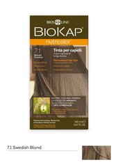 Juuksevärv Biokap Nutricolor Nr. 7.1 Swedish Blond Dye 140 ml hind ja info | Juuksevärvid | kaup24.ee