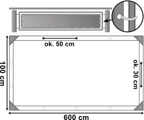 Vaip 100x600 cm hind ja info | Vaibad | kaup24.ee