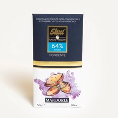 Tume šokolaad mandlitega Slitti Mandorle, 4 tk x 50 g hind ja info | Maiustused | kaup24.ee