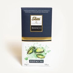 Valge šokolaad Slitti Bianco Pistacchi, 4 tk x 50 g hind ja info | Maiustused | kaup24.ee