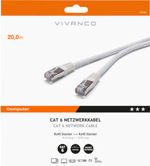 Vivanco, RJ45, 20 m hind ja info | Kaablid ja juhtmed | kaup24.ee