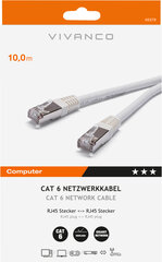 Vivanco сетевой кабел CAT 6 10 м (45379) цена и информация | Кабели и провода | kaup24.ee