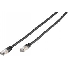 Vivanco сетевой кабель CAT 6 1 м, черный (45315) цена и информация | Кабели и провода | kaup24.ee