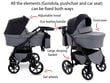 Universaalne jalutuskäru 3 in 1 Boston Travel System, kreemjas hind ja info | Vankrid, jalutuskärud | kaup24.ee