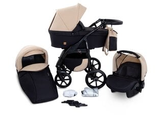 Universaalne jalutuskäru 3 in 1 Boston Travel System, kreemjas цена и информация | Коляски | kaup24.ee