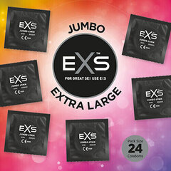 Kondoomid Exs Jumbo Pack, 24 tk. hind ja info | Kondoomid | kaup24.ee