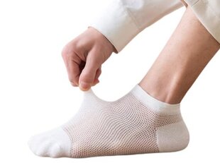 Носки в сетку тонкие хлопковые StrCloud, 5 пар, белый/черный цена и информация | Женские носки | kaup24.ee