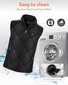 Unisex soojendusega vest Fernida, must цена и информация | Soojendavad tooted | kaup24.ee
