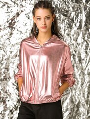 Naiste holograafiline jakk Allegra K, roosa hind ja info | Naiste pusad | kaup24.ee