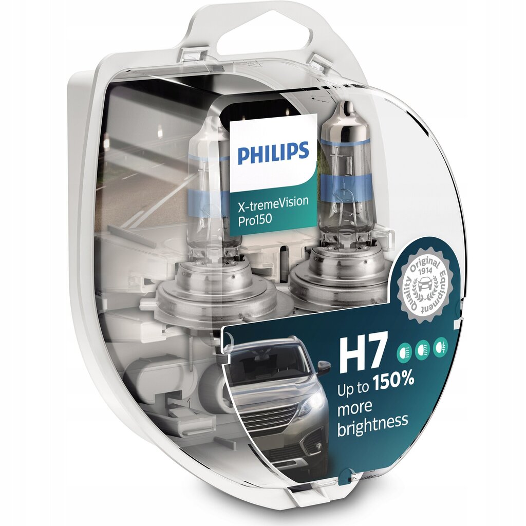 Autolambid Philips H7 X-Treme Vision Pro + 150% hind ja info | Autopirnid | kaup24.ee