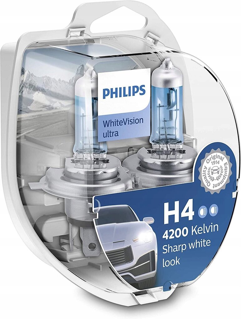 Autolambid Philips H4 WhiteVision Ultra 4200K + W5W цена и информация | Autopirnid | kaup24.ee
