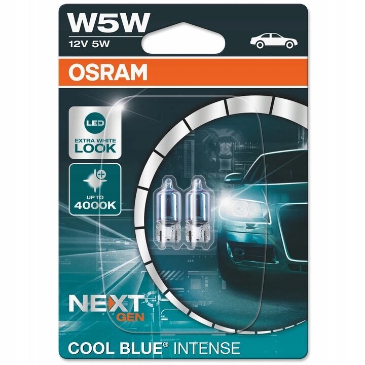 Autolambid Osram W5W jahe sinine intensiivne 2825CBN-02B hind ja info | Autopirnid | kaup24.ee