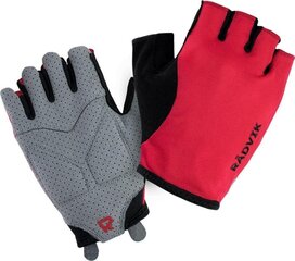Велосипедные перчатки Radvik Lear, S, серые/красные цена и информация | Велоперчатки | kaup24.ee