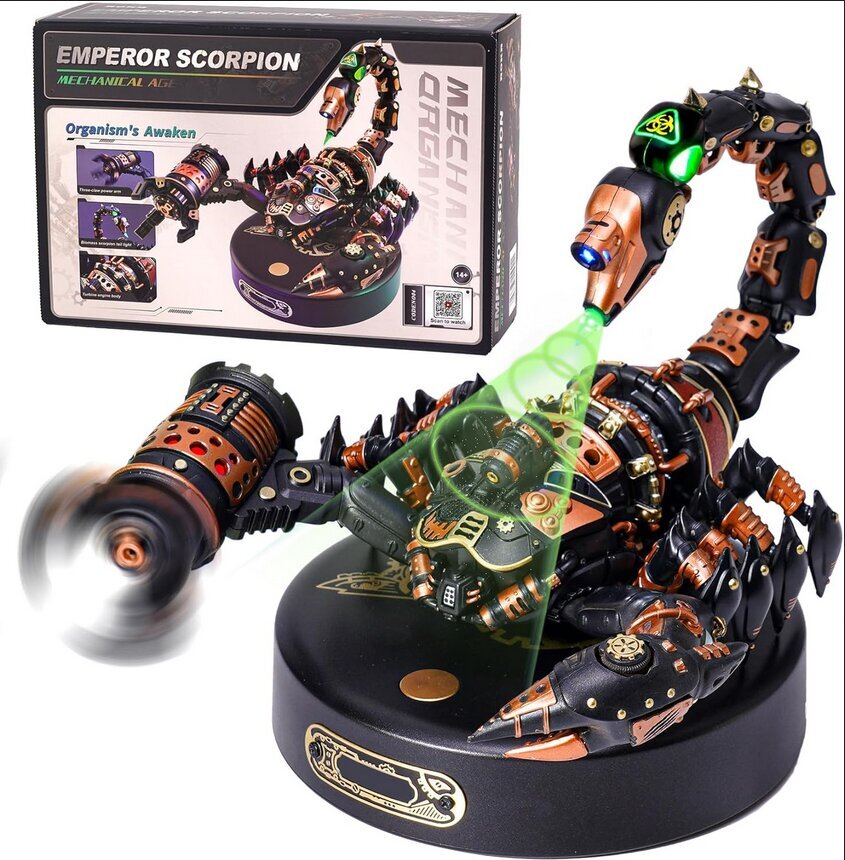 Robotime 3D mehaaniline konstruktor Emperor Scorpion цена и информация | Klotsid ja konstruktorid | kaup24.ee