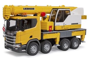 Кран Scania 560R Liebherr Bruder 03571 цена и информация | Развивающий мелкую моторику - кинетический песок KeyCraft NV215 (80 г) детям от 3+ лет, бежевый | kaup24.ee