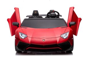 Двухместный детский электромобиль Lamborghini Aventador SV Strong Vehicle, красный цена и информация | Электромобили для детей | kaup24.ee
