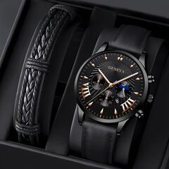 Мужские кварцевые часы Geneva 447 цена и информация | Мужские часы | kaup24.ee